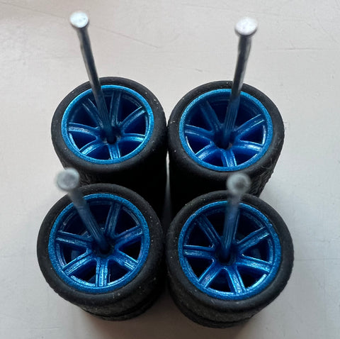 Car Culture RR Wheels - Blue - 7 spoke