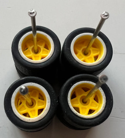 Car Culture RR Wheels -  Yellow/White - 5 spoke