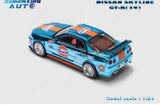DEMON KING Nissan Skyline GT-R R34 Gulf Livery Chrome Teal JDM Diecast Sealed