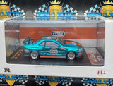 DEMON KING Nissan Skyline GT-R R34 Gulf Livery Chrome Teal JDM Diecast Sealed