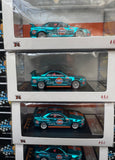 DEMON KING Nissan Skyline GT-R R34 Gulf Livery Chrome Teal JDM Diecast Sealed
