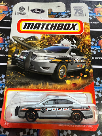 Matchbox 70th US Long Card - Police Interceptor